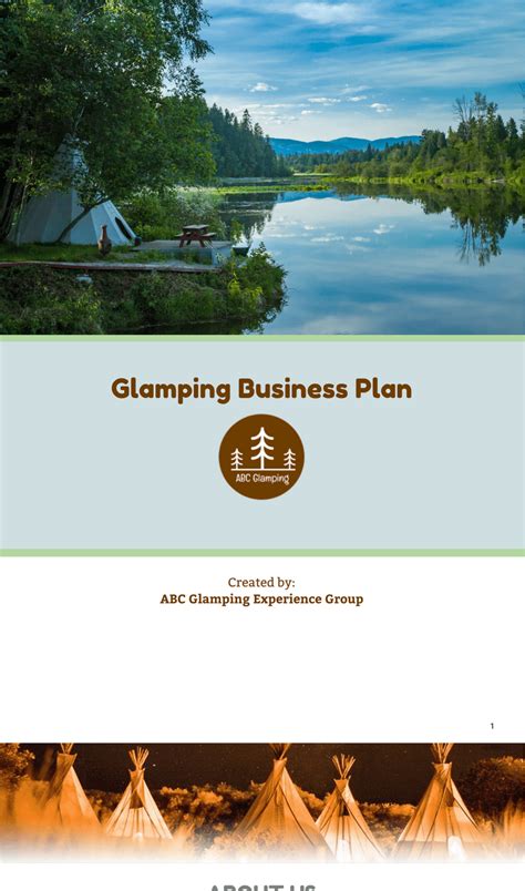 Glamping Business Plan Template